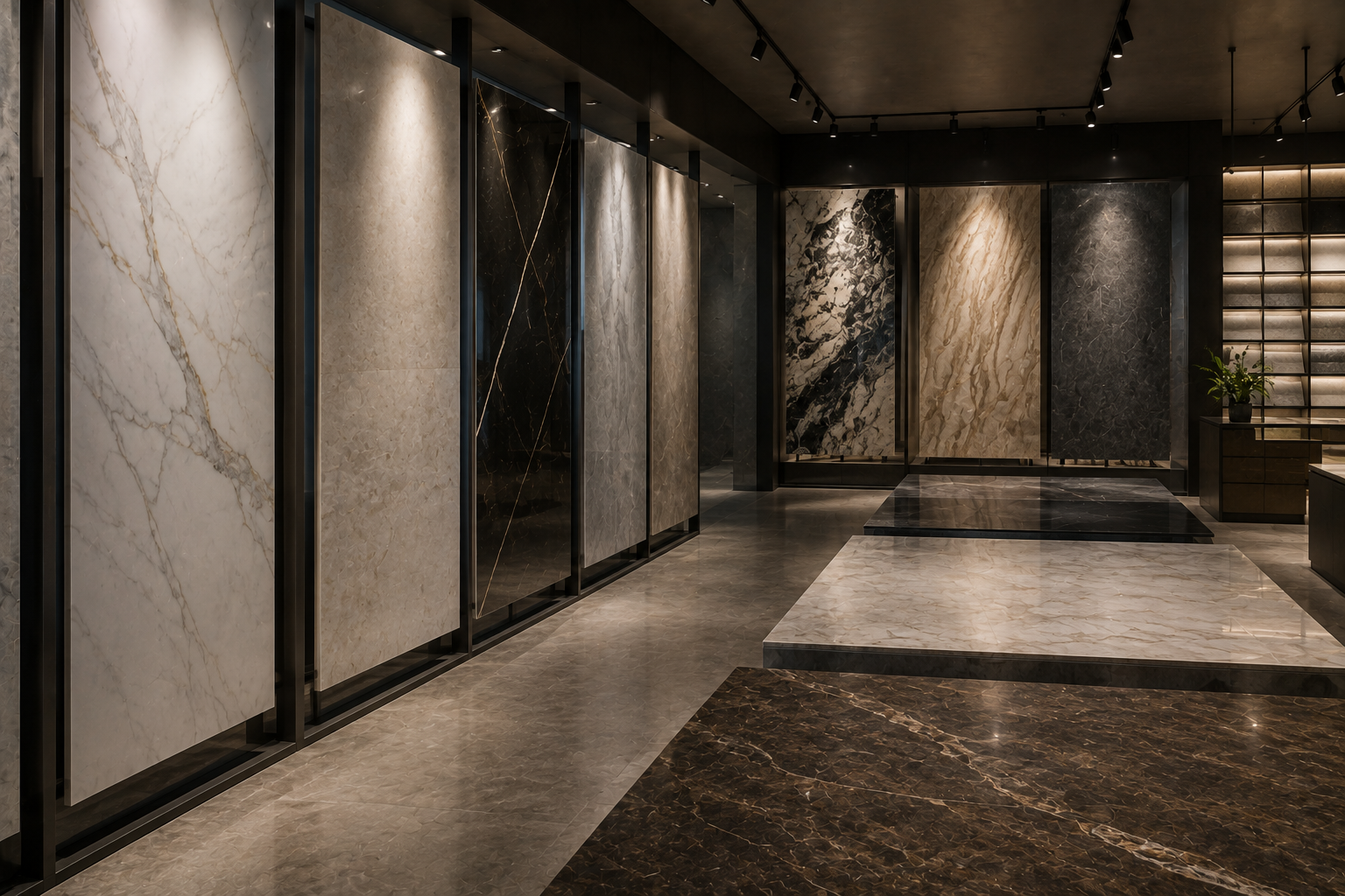 Luxury interior with premium materials